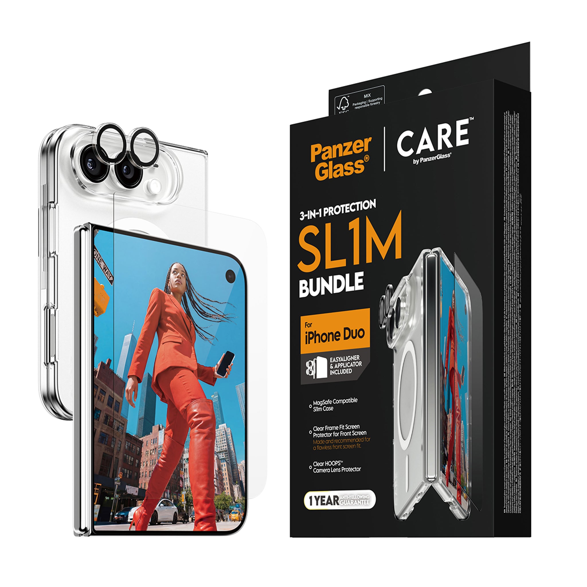 PanzerGlass® | CARE™ by PanzerGlass® 3-in-1 Flagship Set iPhone Duo